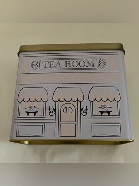 Tea Room Decorative Tea Tin - Pink and Gold